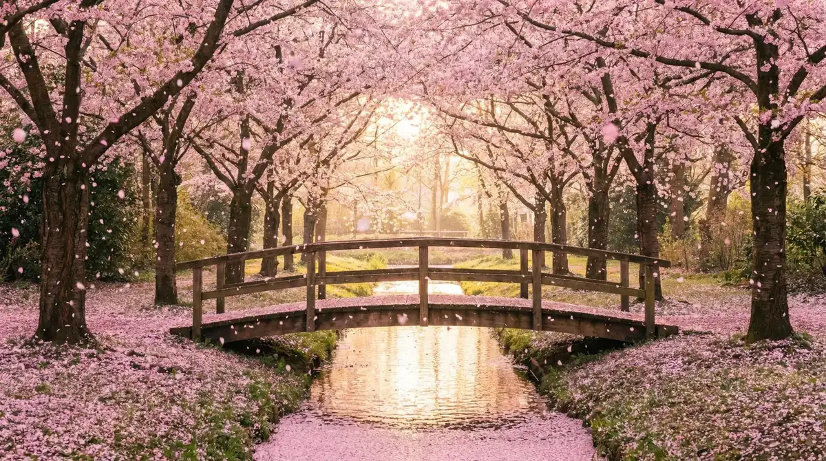 樱花桥畔 - x视频 唯美风景